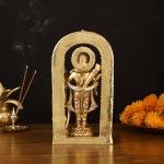 Pure Brass Ram Lalla Statue | 10" x 5.5" x 3" (25.4 x 14 x 7.6 cm) | 3 kg Superfine Sacred Art | Premium Temple Grade Murti | Divine Sculpture